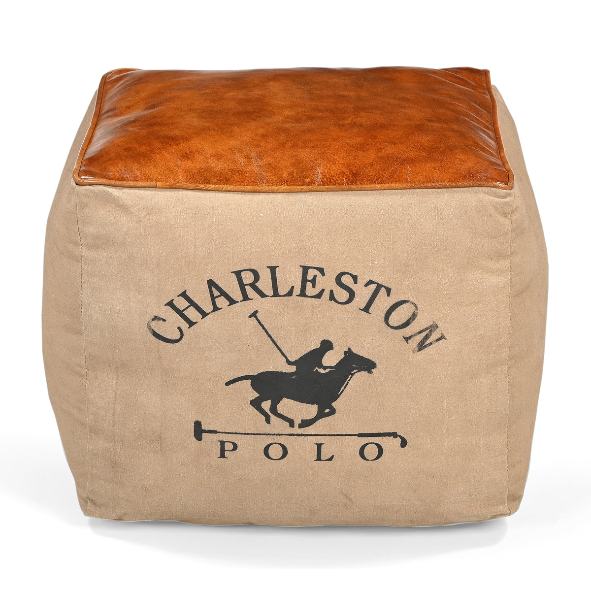 CHARLESTON POLO SQUARE OTTOMAN