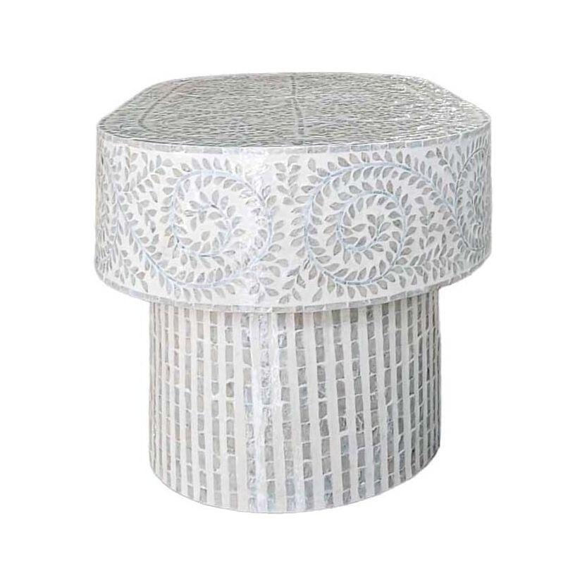 MOTHER OF PEARL SERENITY OVAL PEARL COFFEE TABLE