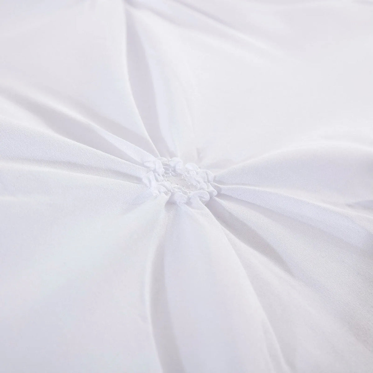 White Pintuck Cloud Comforter Quilted Doona Set