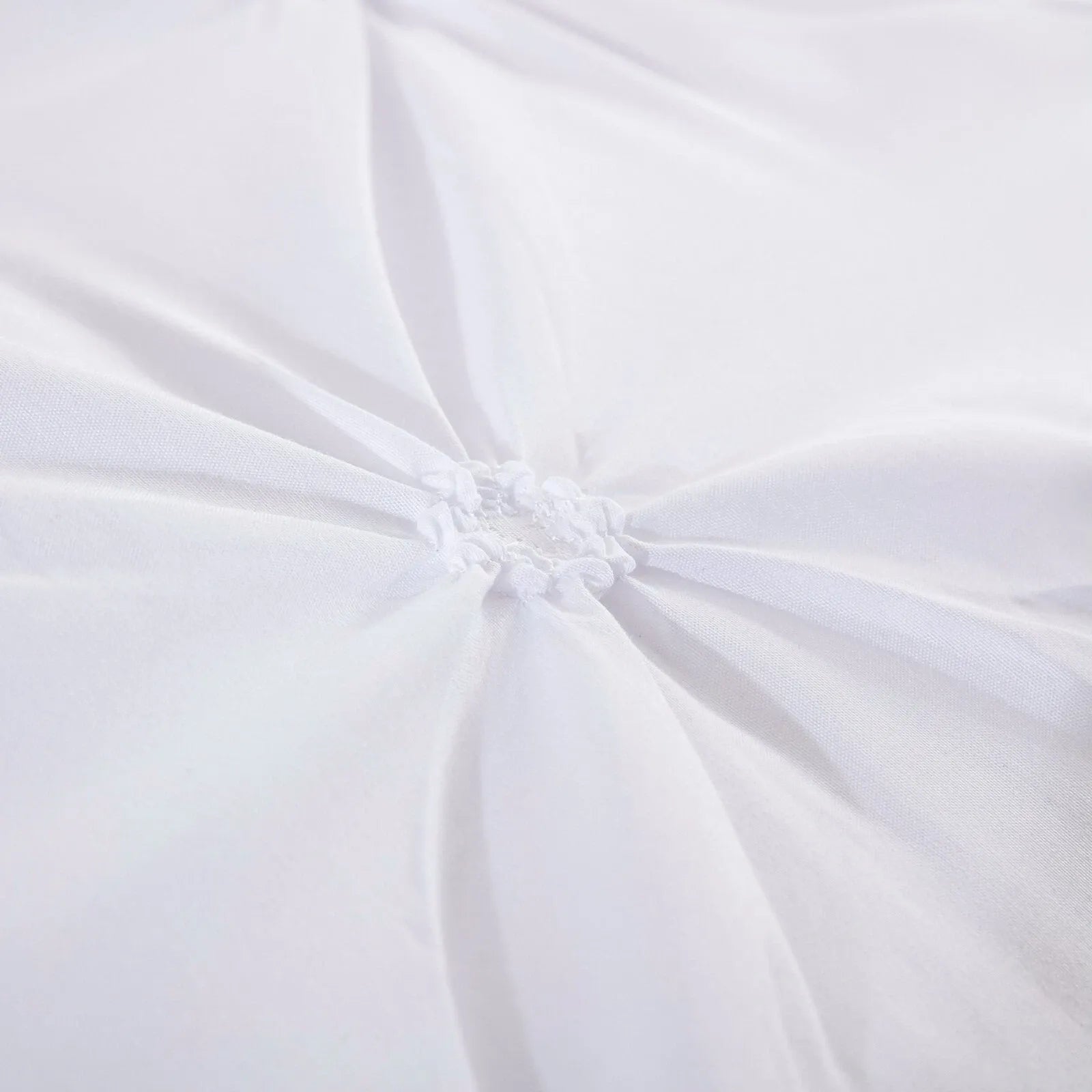 White Pintuck Cloud Comforter Quilted Doona Set
