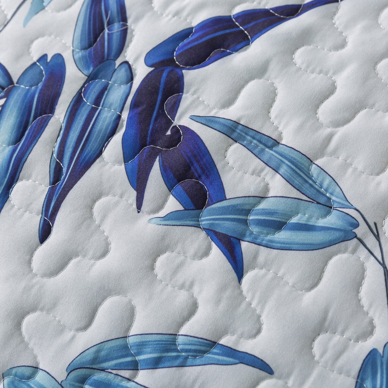 Ornate Vintage Lace purple blue3 Pc Bedspread & Pillow Cover Set