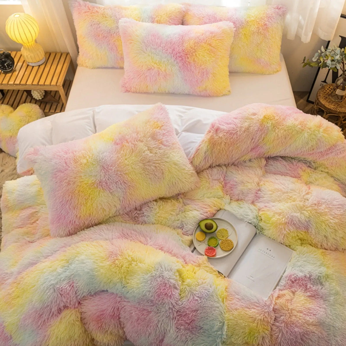 Colorful Plush Seville Eden Quilt / Doona / Duvet Cover set