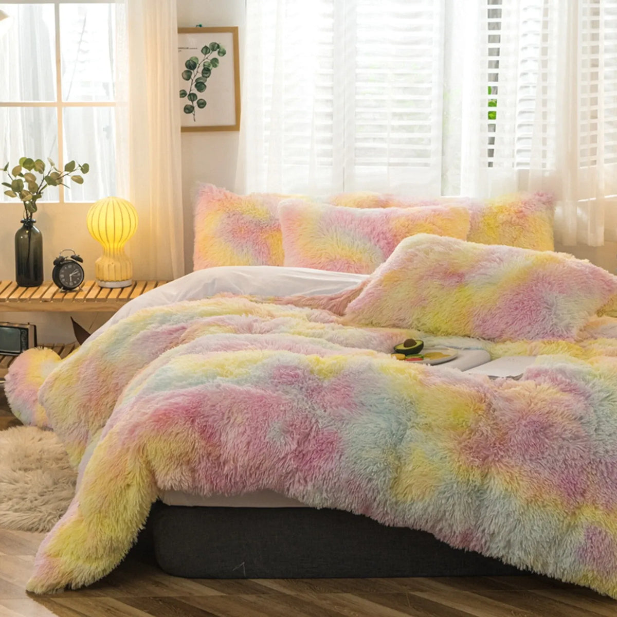 Colorful Plush Seville Eden Quilt / Doona / Duvet Cover set
