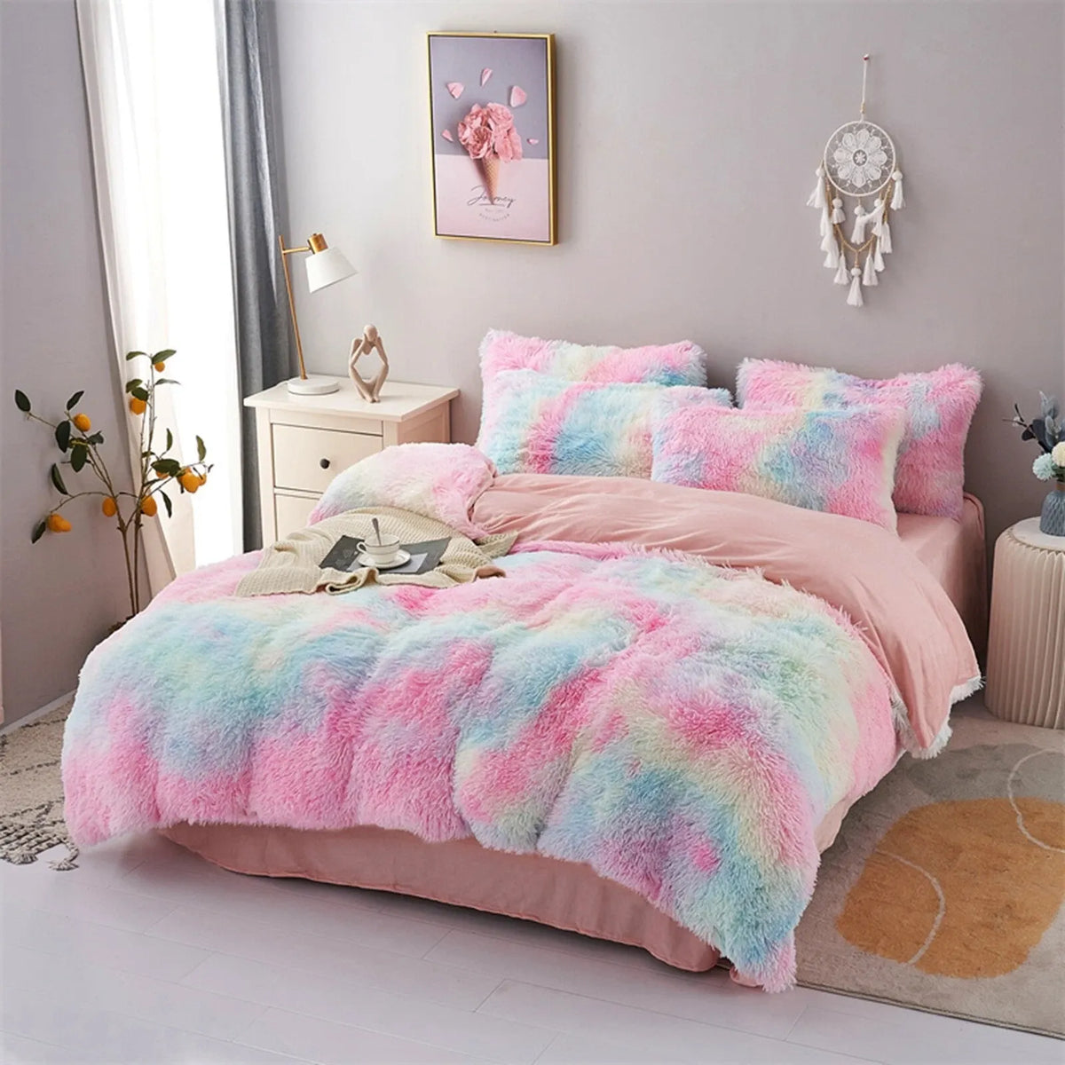 Tie Dye Avignon Botanical Quilt / Doona / Duvet Cover set