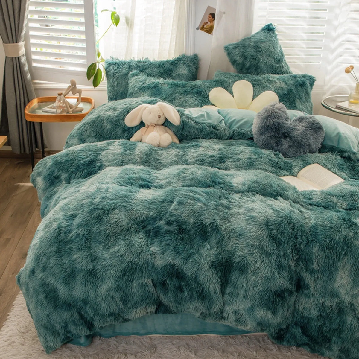 Blackish Green Sabine Charm Quilt / Doona / Duvet Cover set