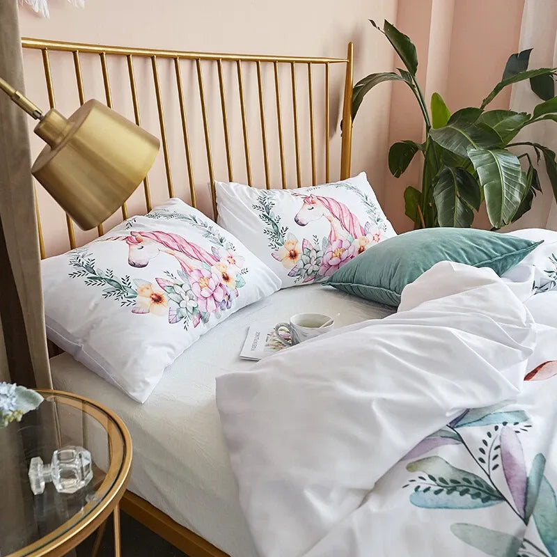 Unicorn Flowers Milano Paisley Quilt / Doona / Duvet Cover set
