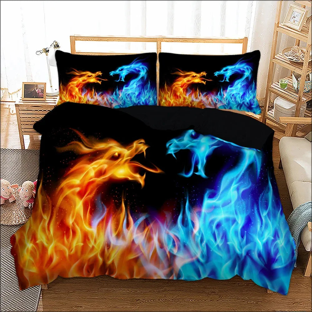 Dragon Arabelle Bloomscape Quilt / Doona / Duvet Cover set