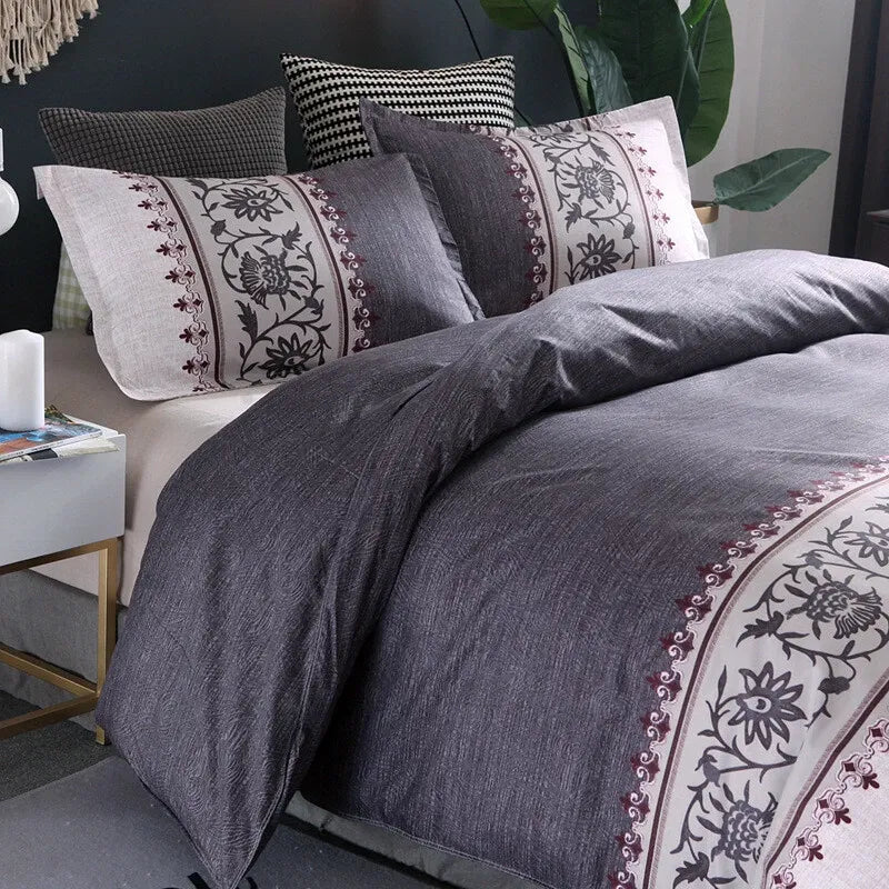 Striped Alpine Serenity Quilt / Doona / Duvet Cover set