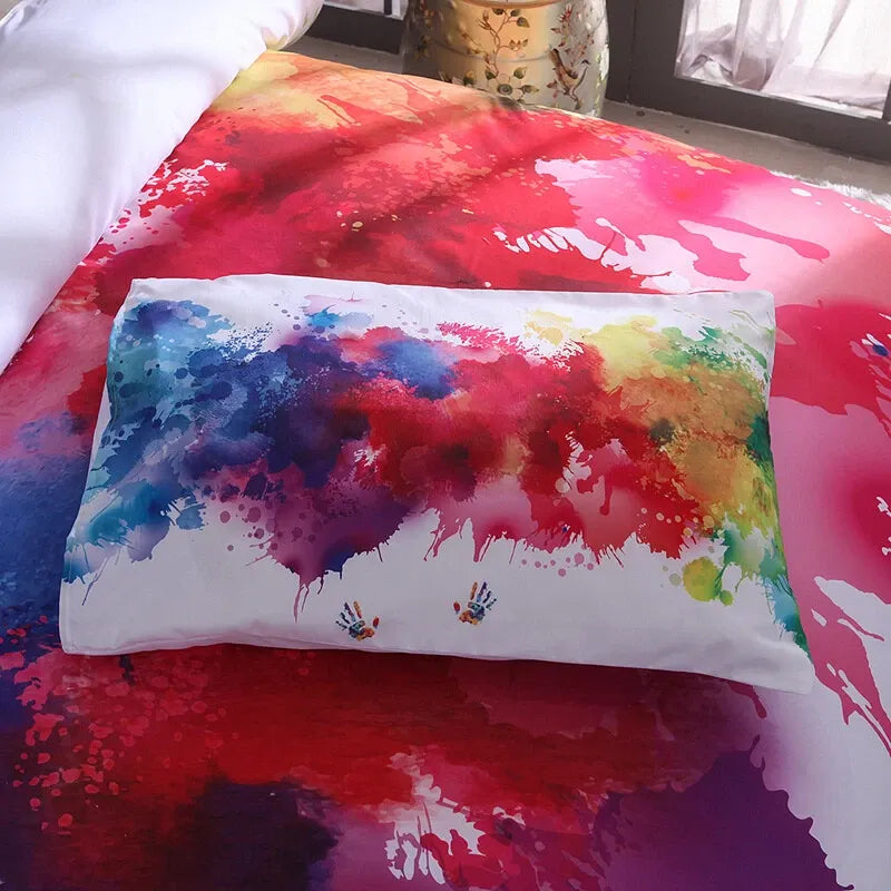 White Prague Eden Quilt / Doona / Duvet Cover set