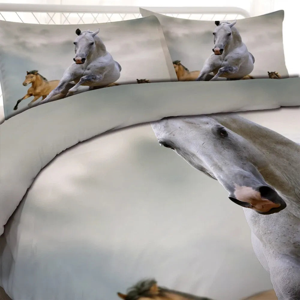 Horses Solenne Gallery Quilt / Doona / Duvet Cover set