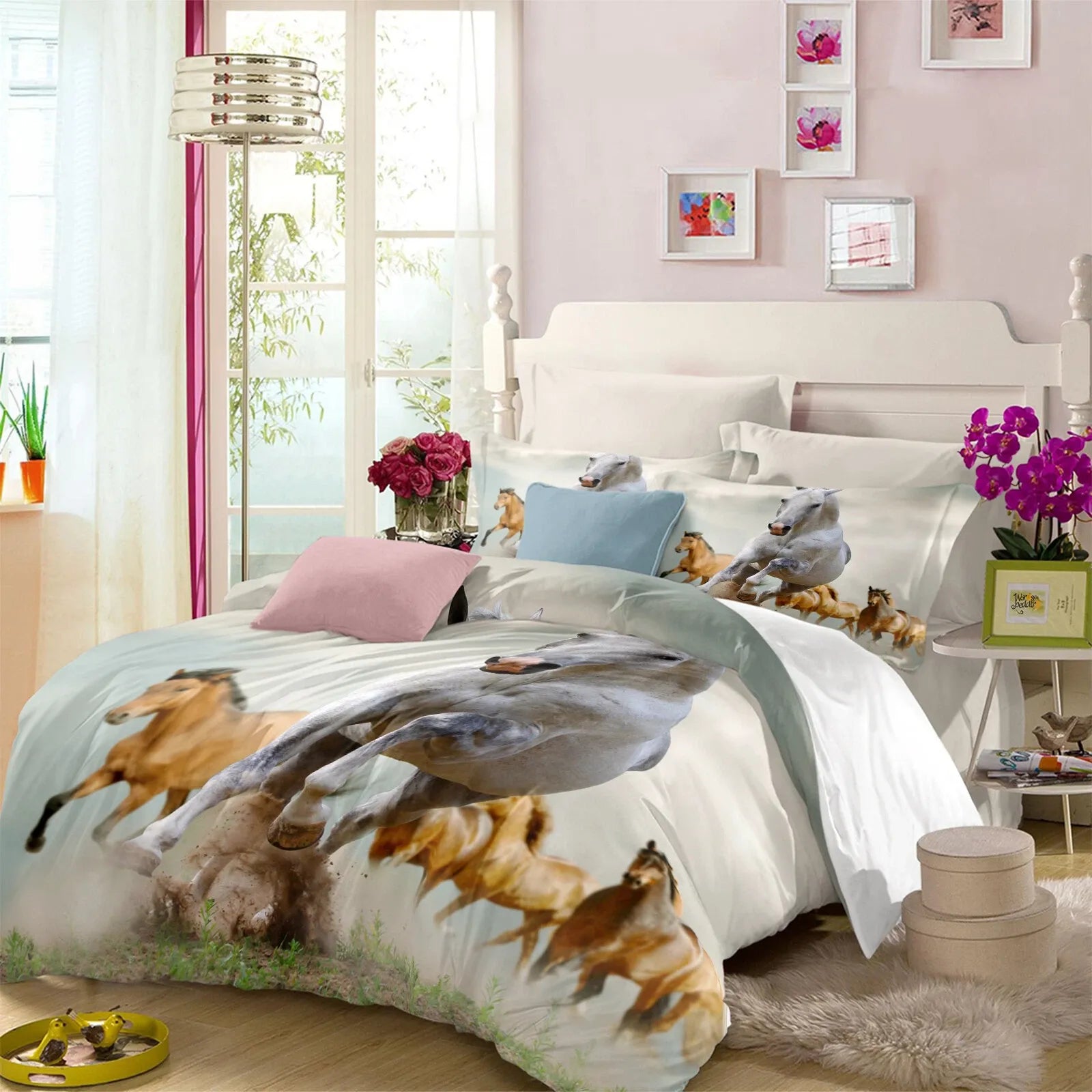 Horses Solenne Gallery Quilt / Doona / Duvet Cover set