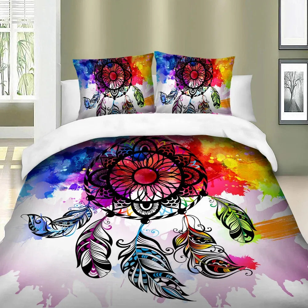Colorful Dreamcatcher Estelle Ivy Quilt / Doona / Duvet Cover set