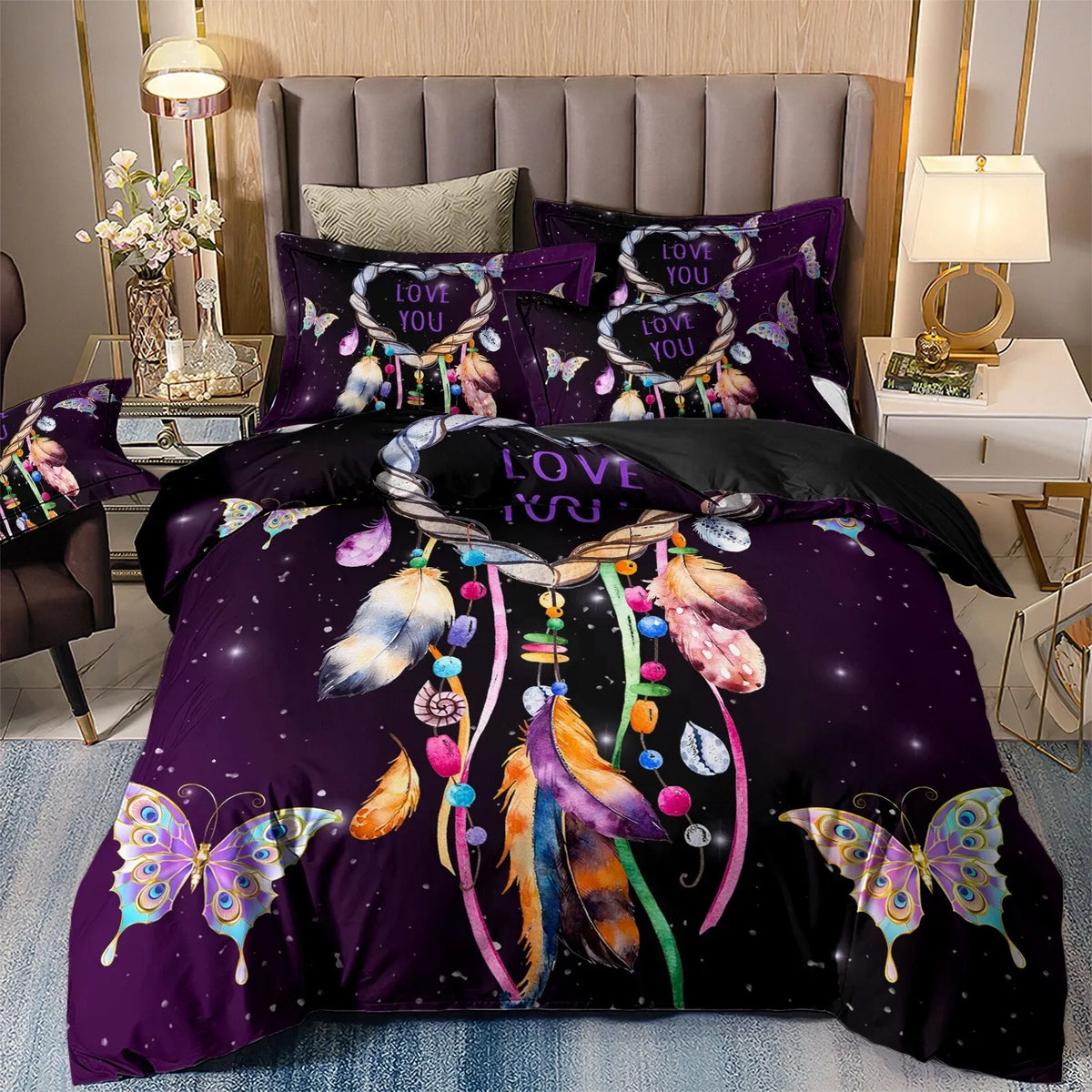Leaf Nordic Bloomscape Quilt / Doona / Duvet Cover set