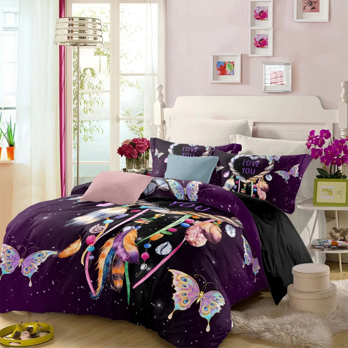 Leaf Nordic Bloomscape Quilt / Doona / Duvet Cover set