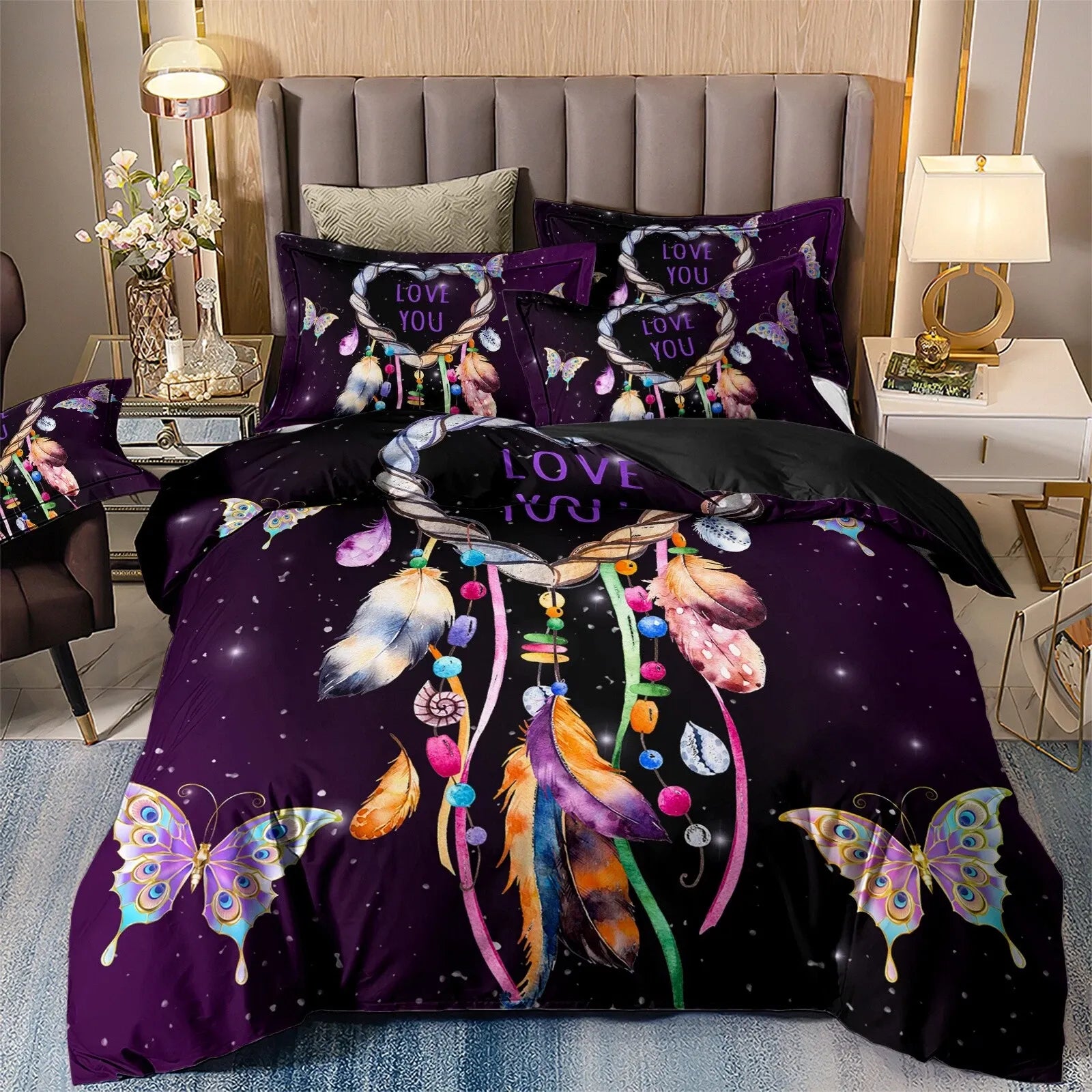 Leaf Nordic Bloomscape Quilt / Doona / Duvet Cover set