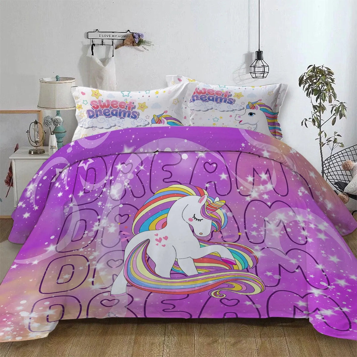Unicorn Dream Clarisse Serenity Quilt / Doona / Duvet Cover set