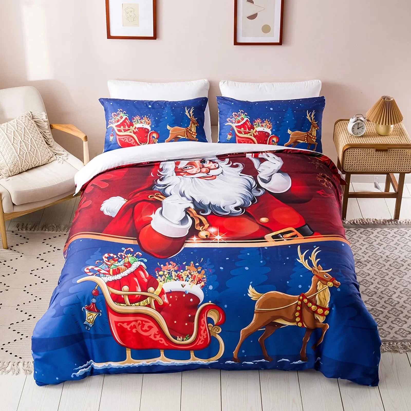 Christmas Rosaline Elegance Quilt / Doona / Duvet Cover set