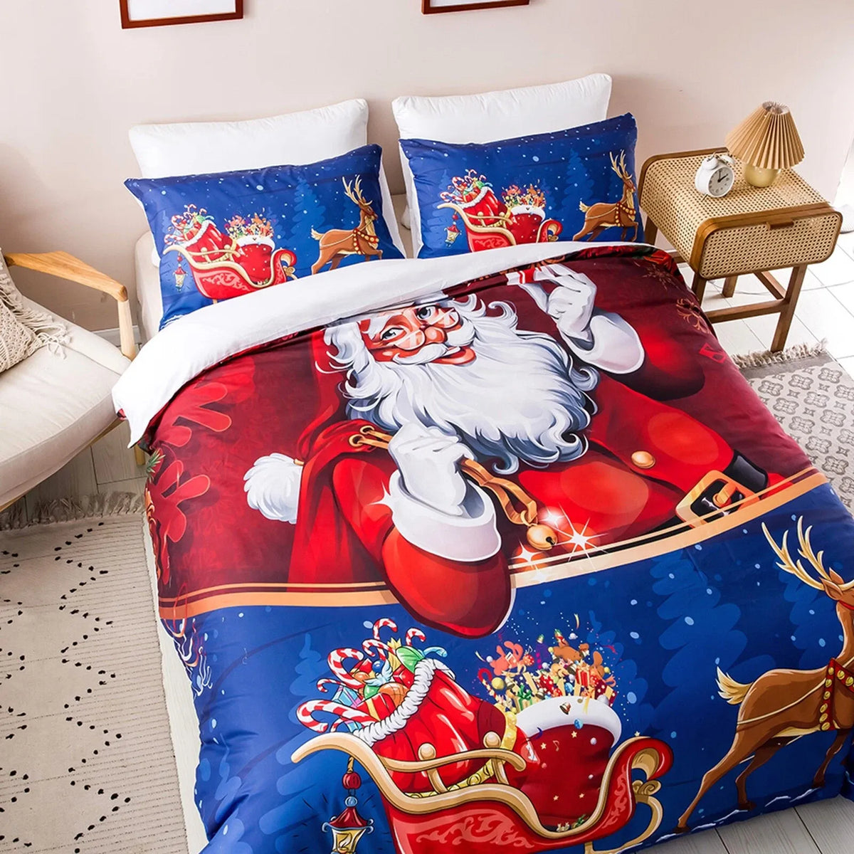 Christmas Rosaline Elegance Quilt / Doona / Duvet Cover set