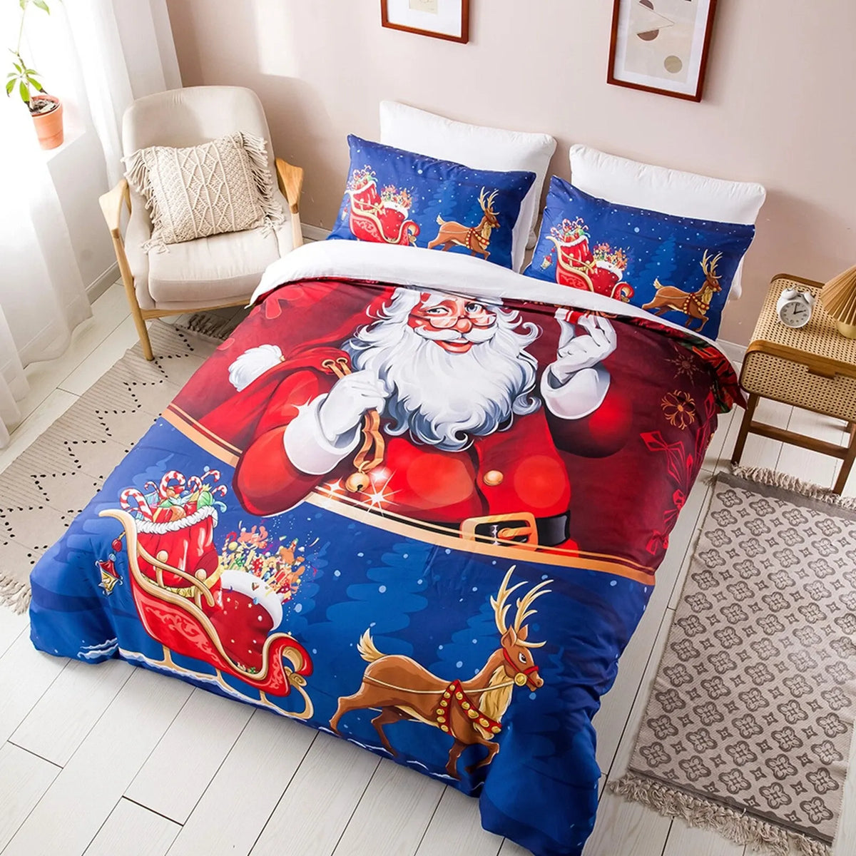 Christmas Rosaline Elegance Quilt / Doona / Duvet Cover set