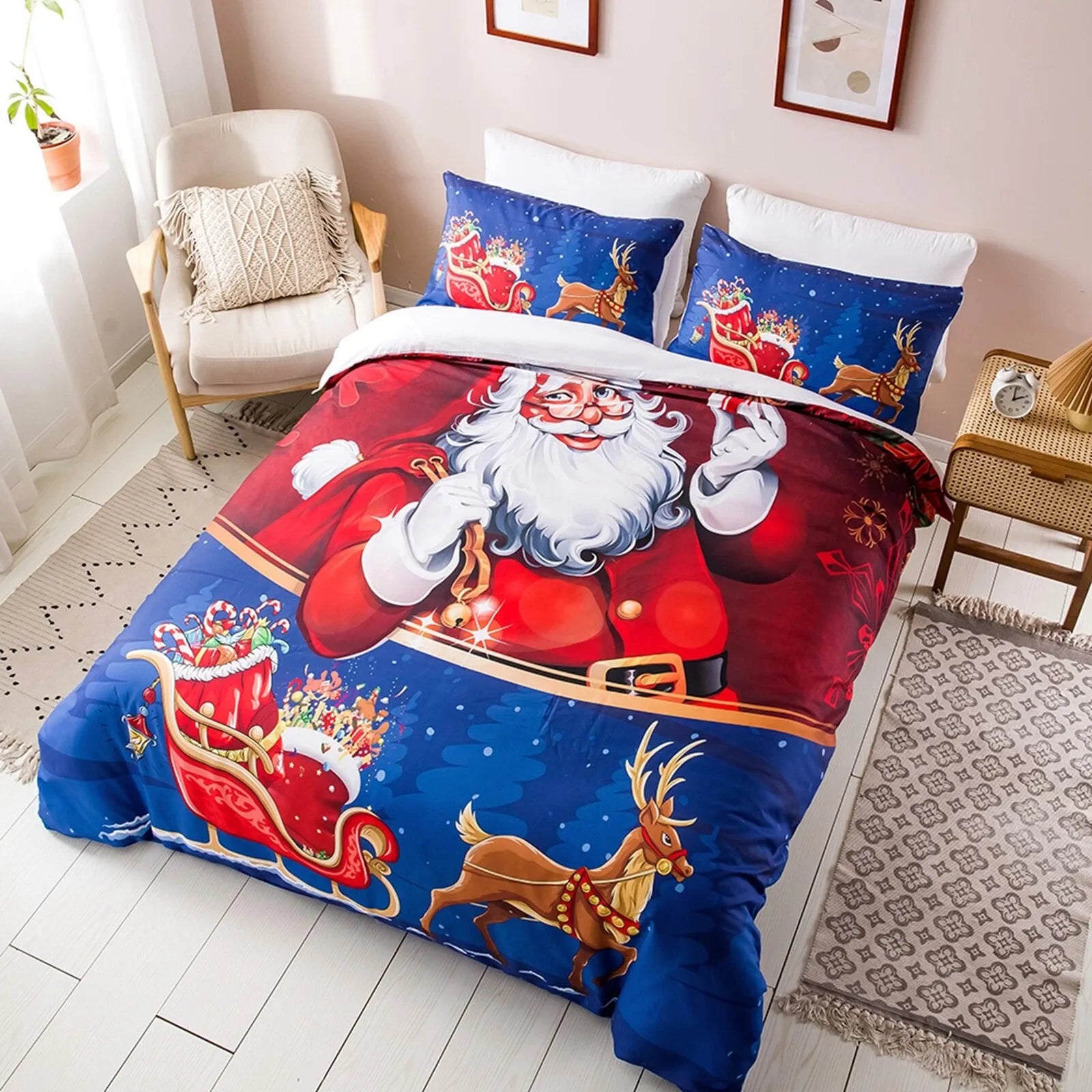 Christmas Rosaline Elegance Quilt / Doona / Duvet Cover set