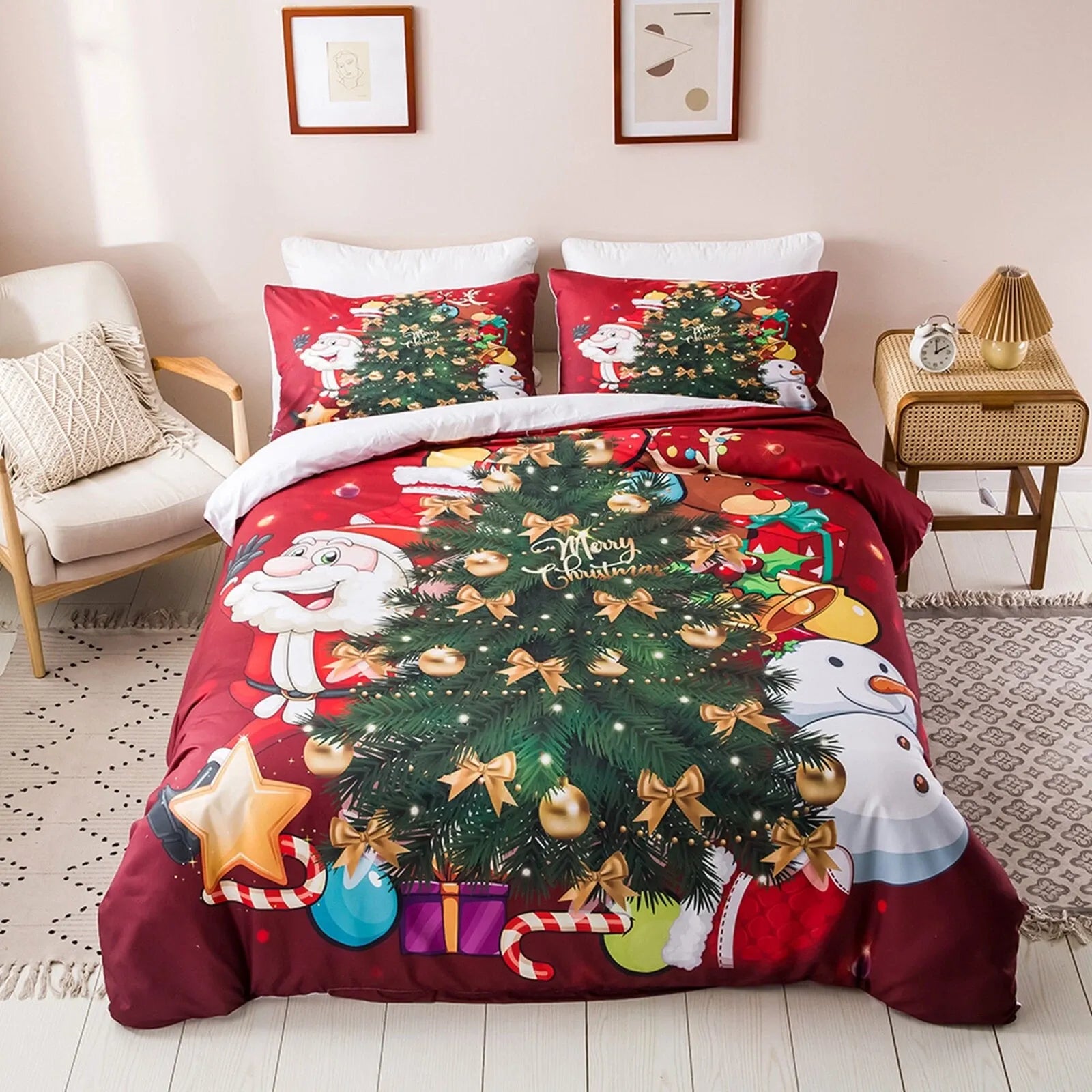 Santa Claus Florence Gallery Quilt / Doona / Duvet Cover set