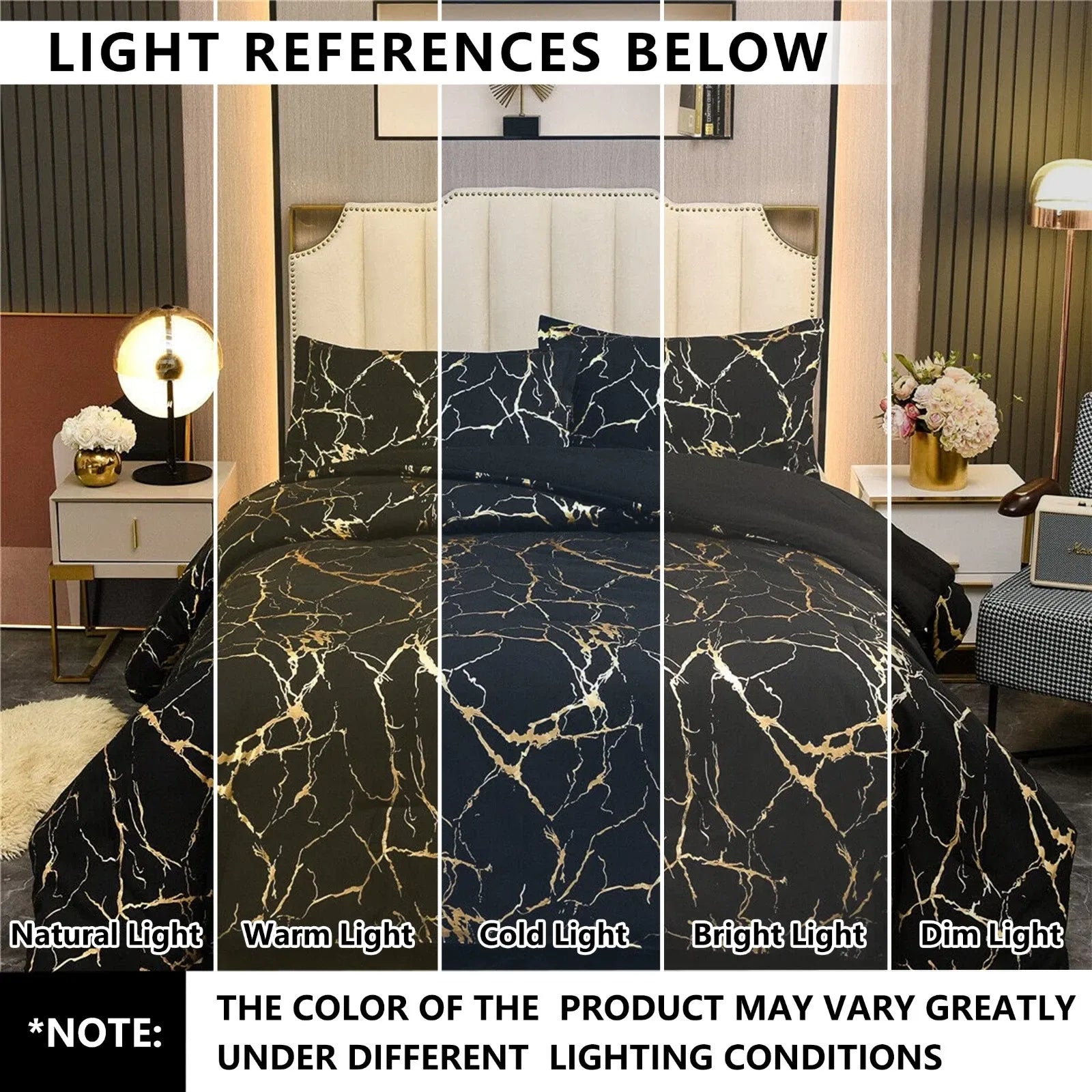 Black Gold Palermo Willow Quilt / Doona / Duvet Cover set