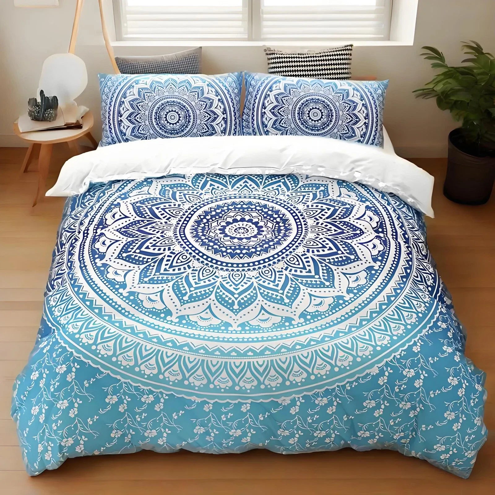 Blue Mandala Estelle Willow Quilt / Doona / Duvet Cover set