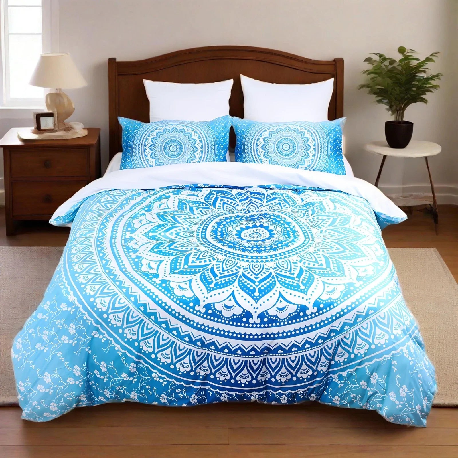 Blue Mandala Estelle Willow Quilt / Doona / Duvet Cover set