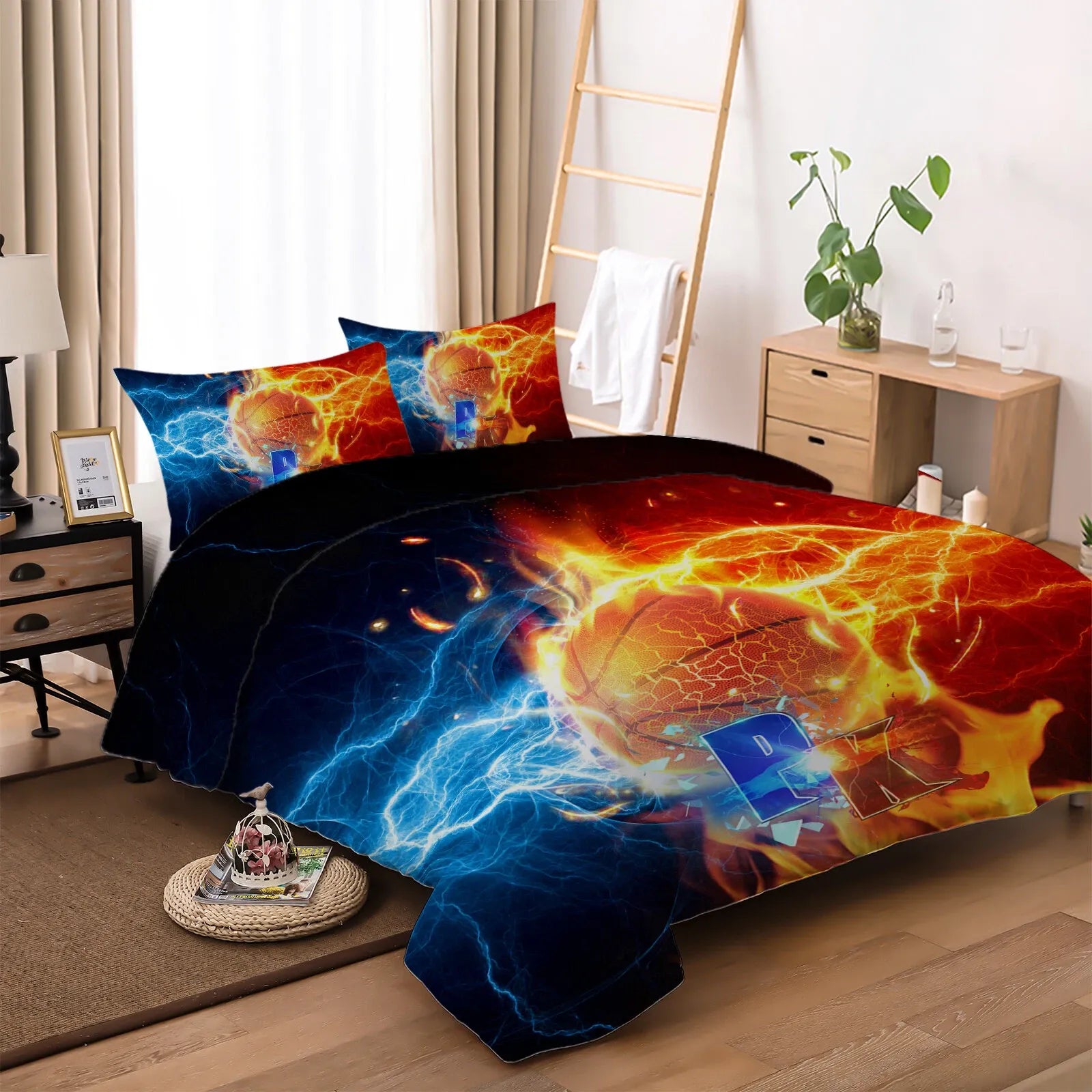 Basketball Bordeaux Gallery Quilt / Doona / Duvet Cover set