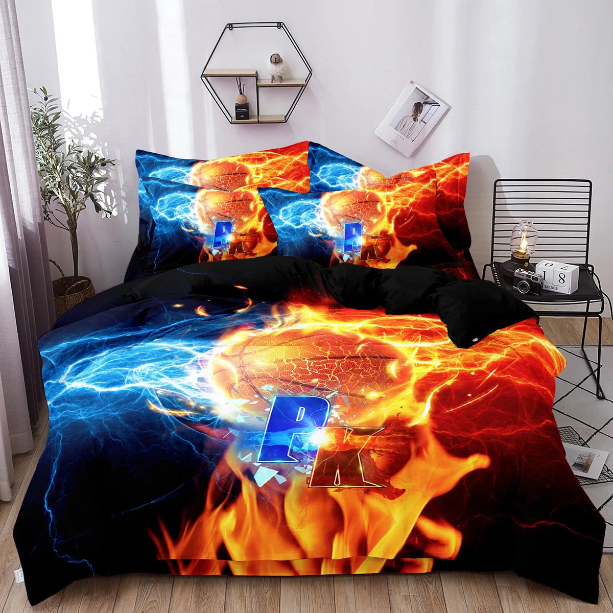 Basketball Bordeaux Gallery Quilt / Doona / Duvet Cover set