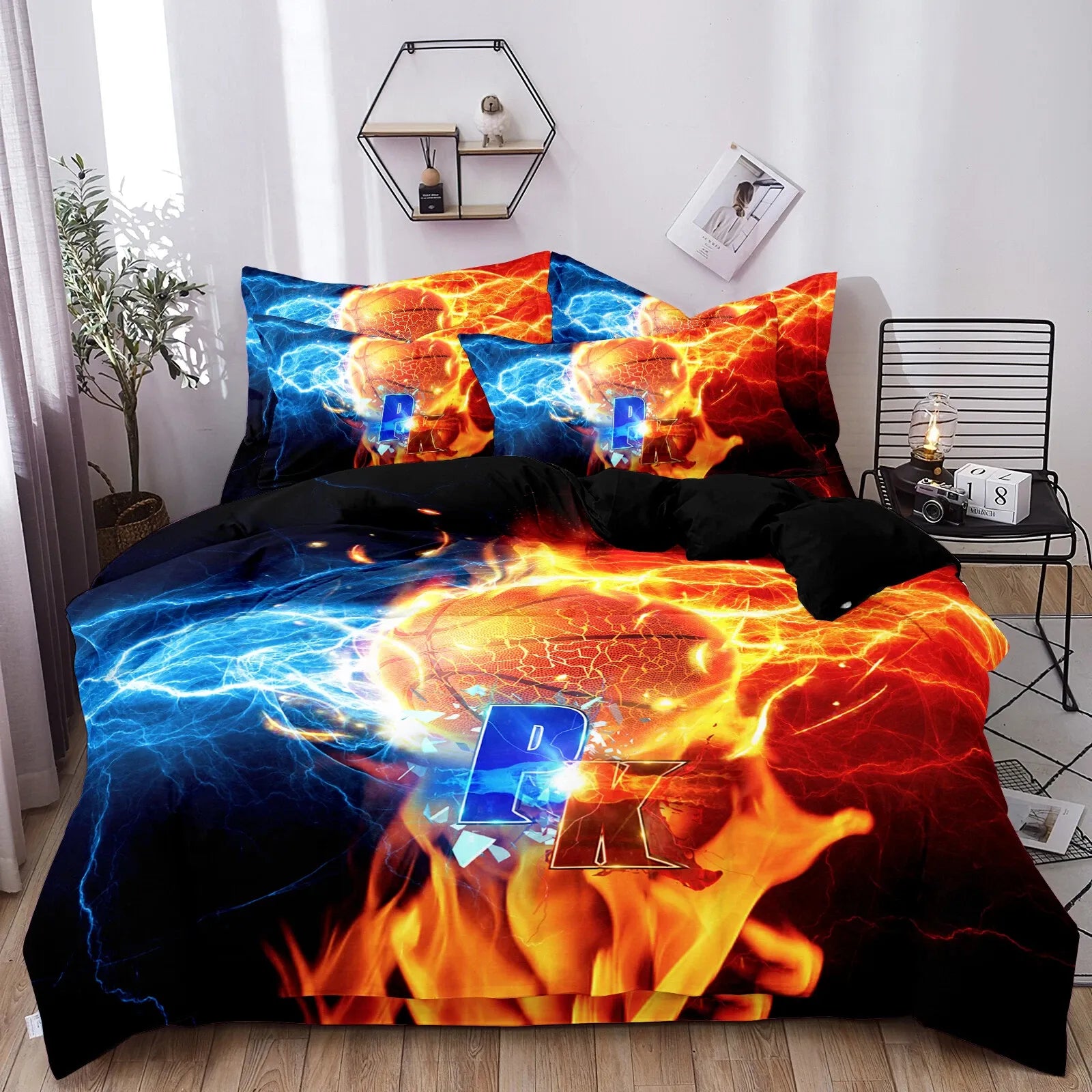Basketball Bordeaux Gallery Quilt / Doona / Duvet Cover set