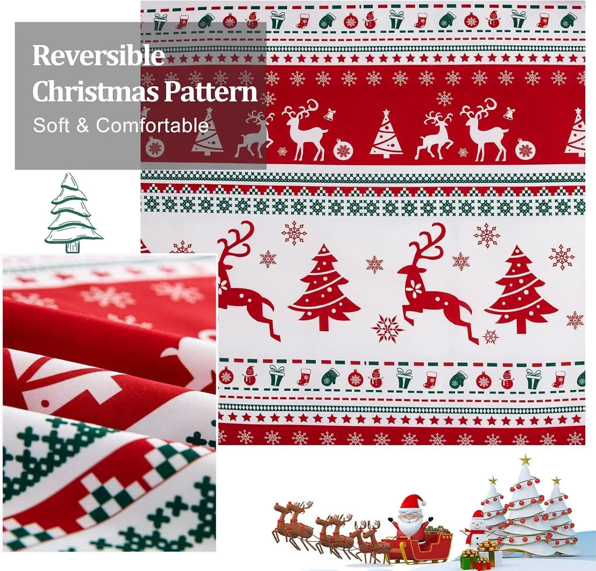 Christmas Amalfi Ivy Quilt / Doona / Duvet Cover set