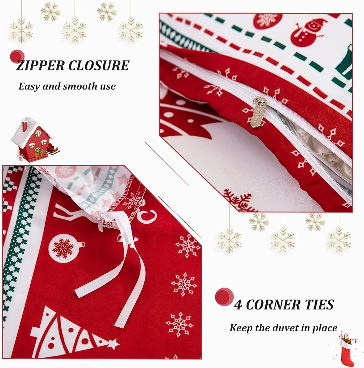 Christmas Amalfi Ivy Quilt / Doona / Duvet Cover set