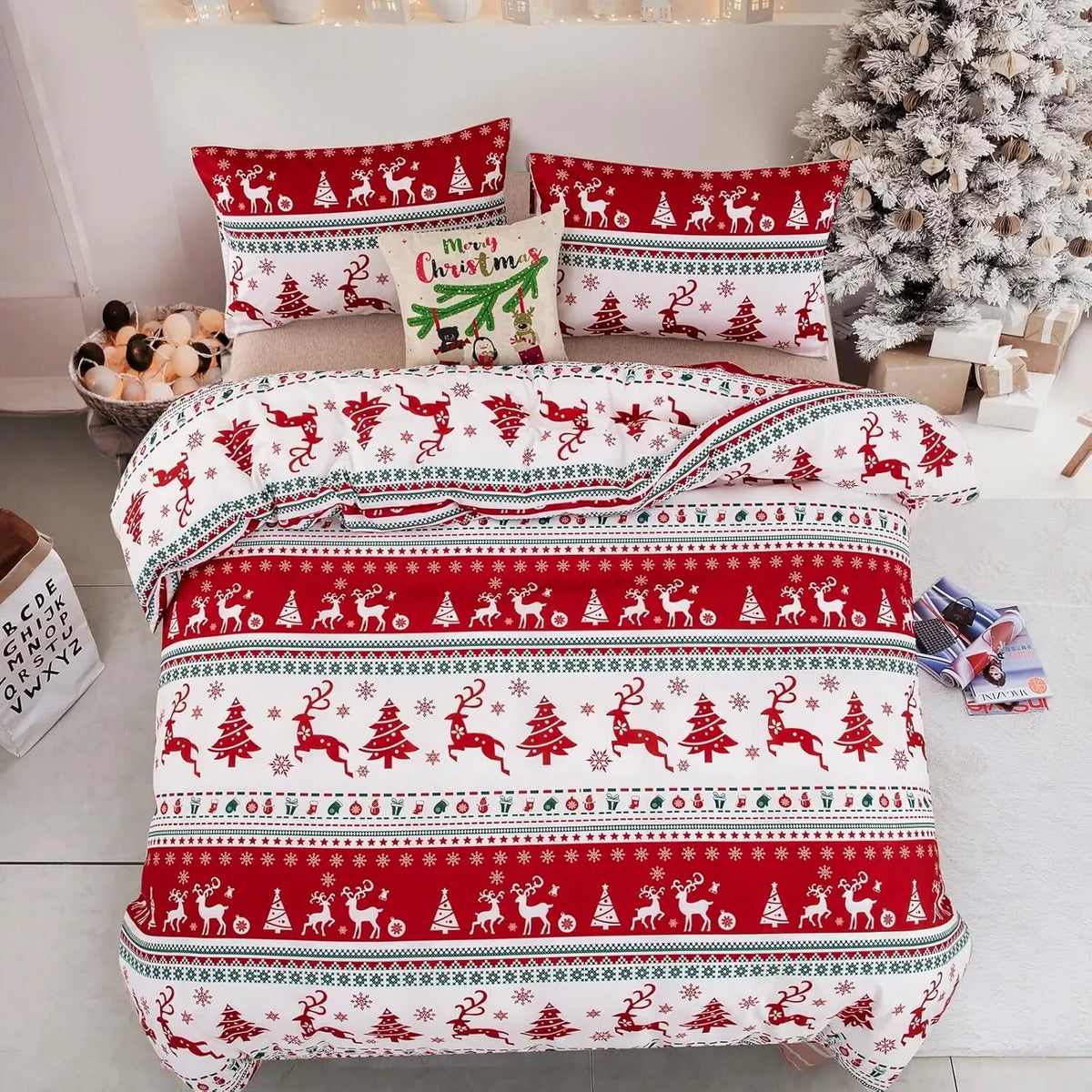 Christmas Amalfi Ivy Quilt / Doona / Duvet Cover set