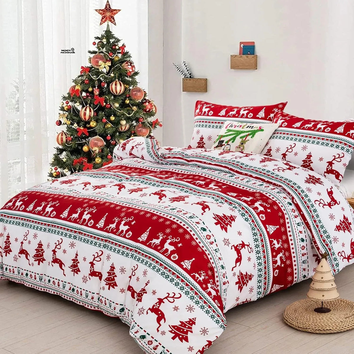Christmas Amalfi Ivy Quilt / Doona / Duvet Cover set
