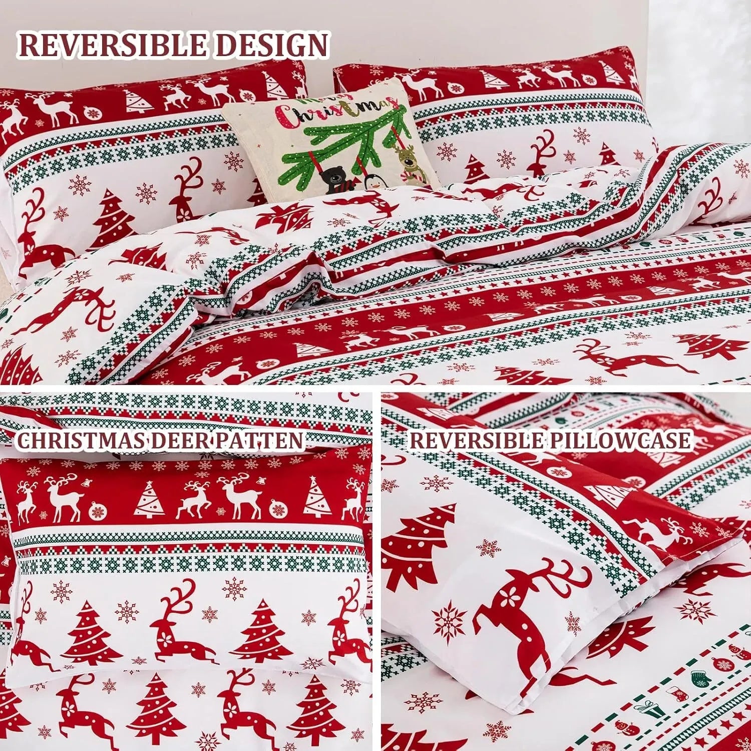 Christmas Amalfi Ivy Quilt / Doona / Duvet Cover set