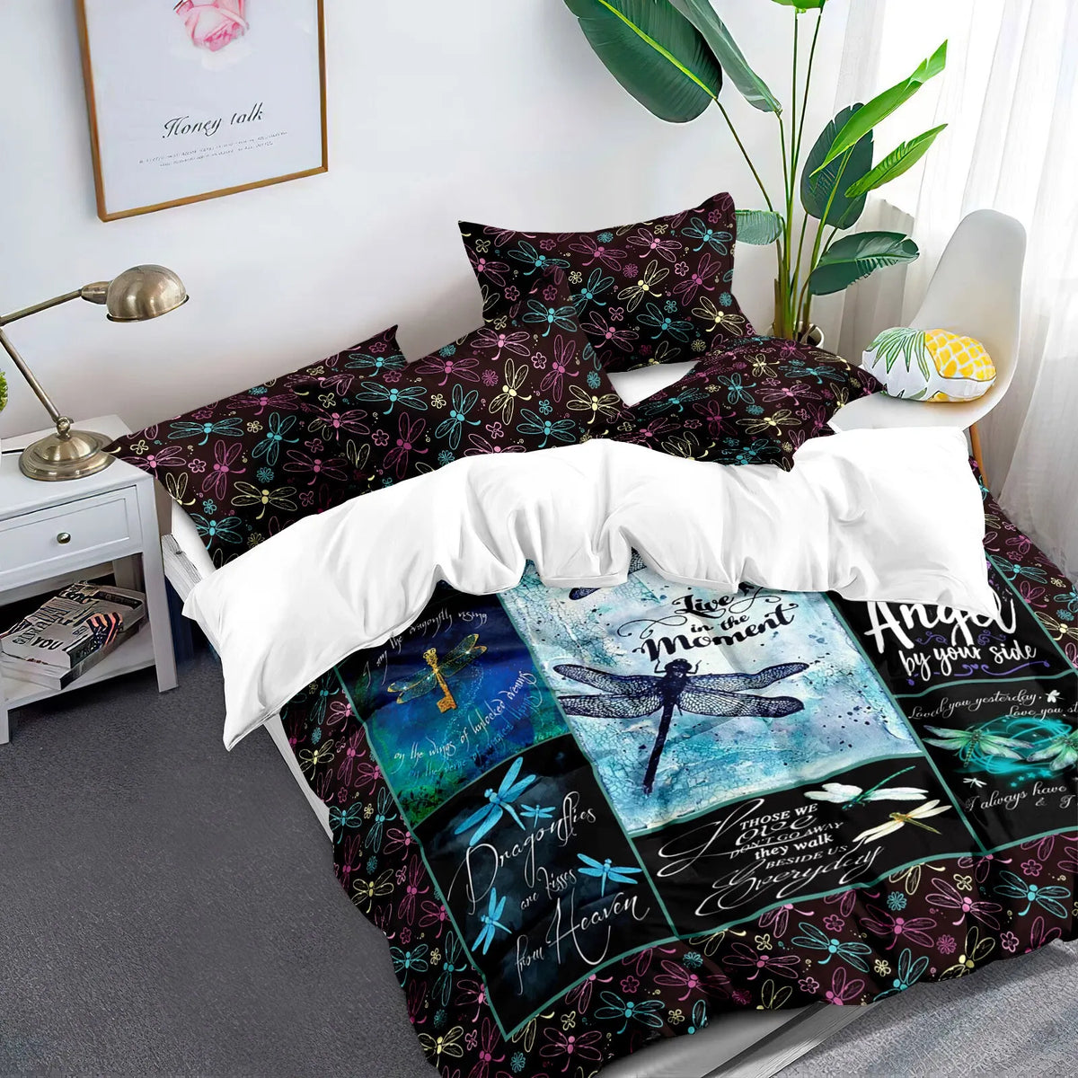 Dragonfly Odessa Gallery Quilt / Doona / Duvet Cover set
