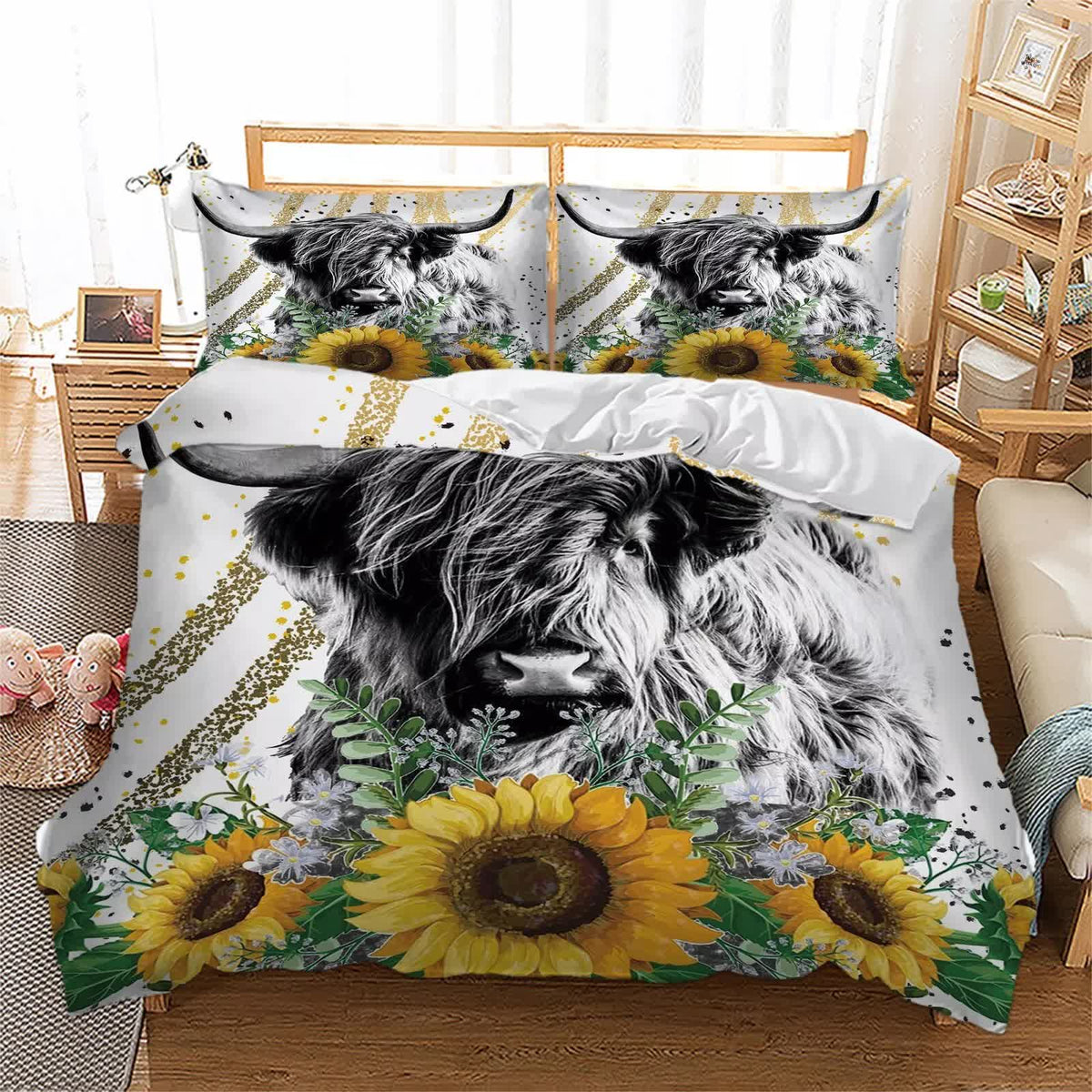 Luxury Feel Satin Duvet Cover Set - Smooth &amp; Breathable-King