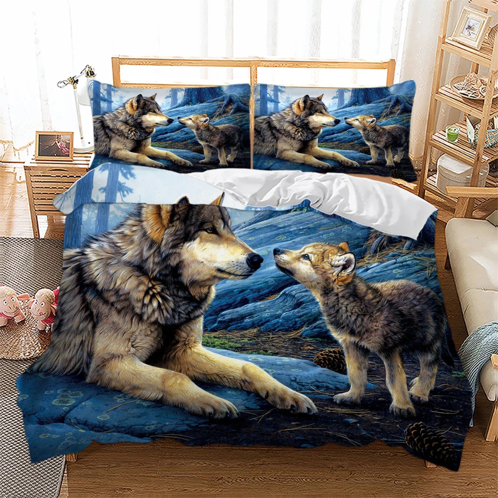 Wolf Florence Dream Quilt / Doona / Duvet Cover set