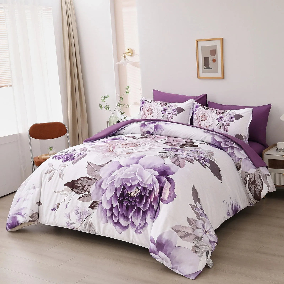 Purple Bloom Isadora Paisley Quilt / Doona / Duvet Cover set