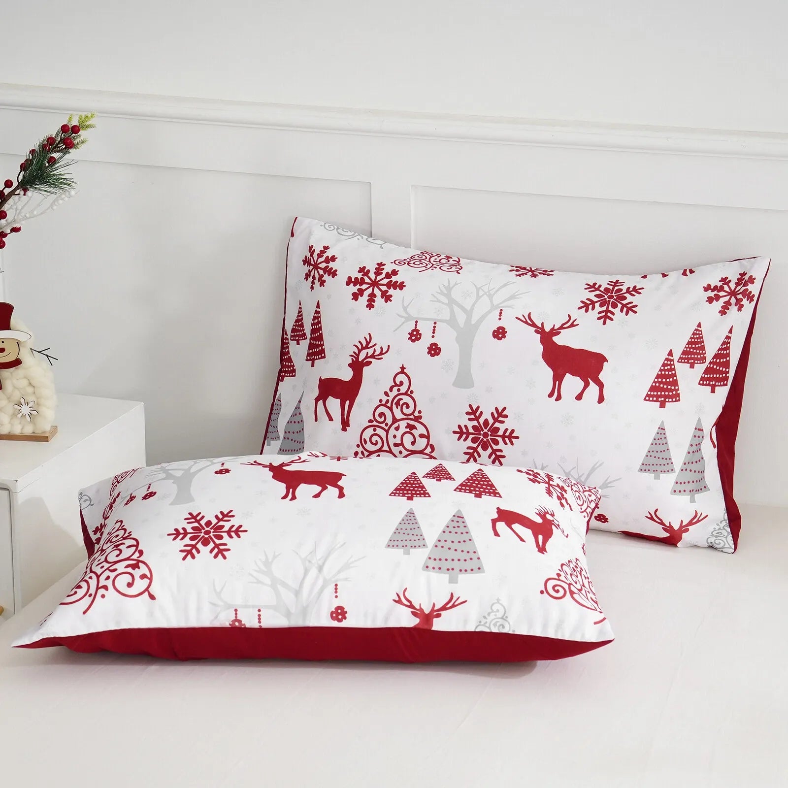 Christmas Santa Como Dahlia Quilt / Doona / Duvet Cover set