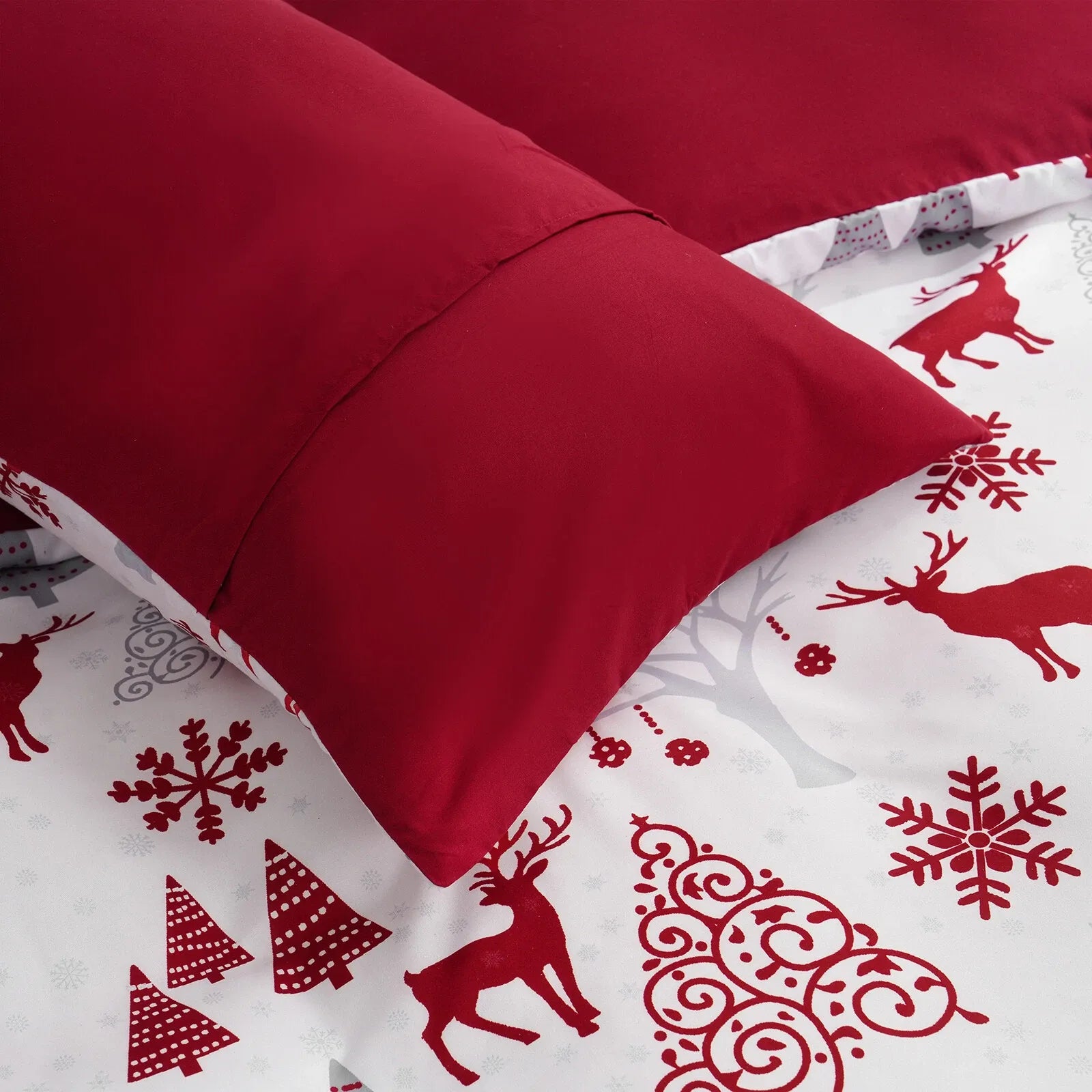 Christmas Santa Como Dahlia Quilt / Doona / Duvet Cover set