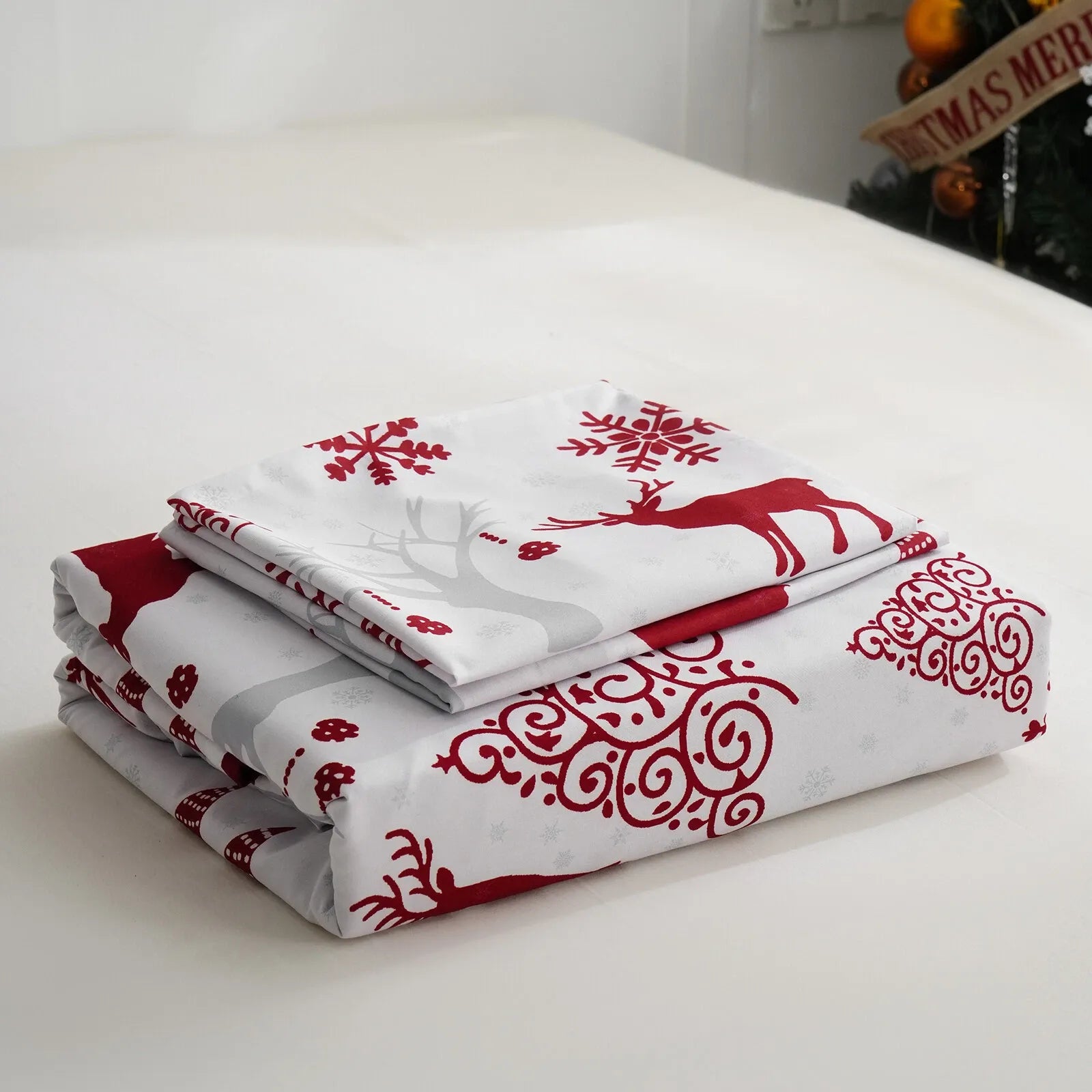 Christmas Santa Como Dahlia Quilt / Doona / Duvet Cover set