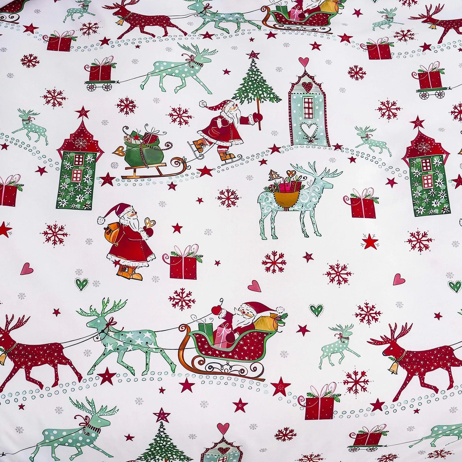 Christmas Siena Paisley Quilt / Doona / Duvet Cover set