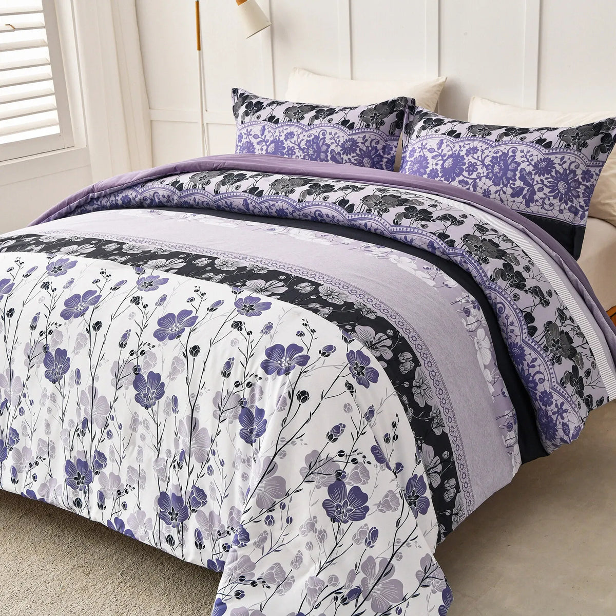 Flowers Coralie Charm Quilt / Doona / Duvet Cover set