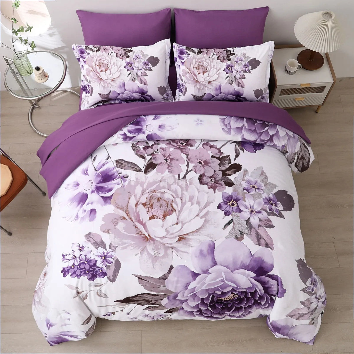 Purple Bloom Rosaline Eden Quilt / Doona / Duvet Cover set