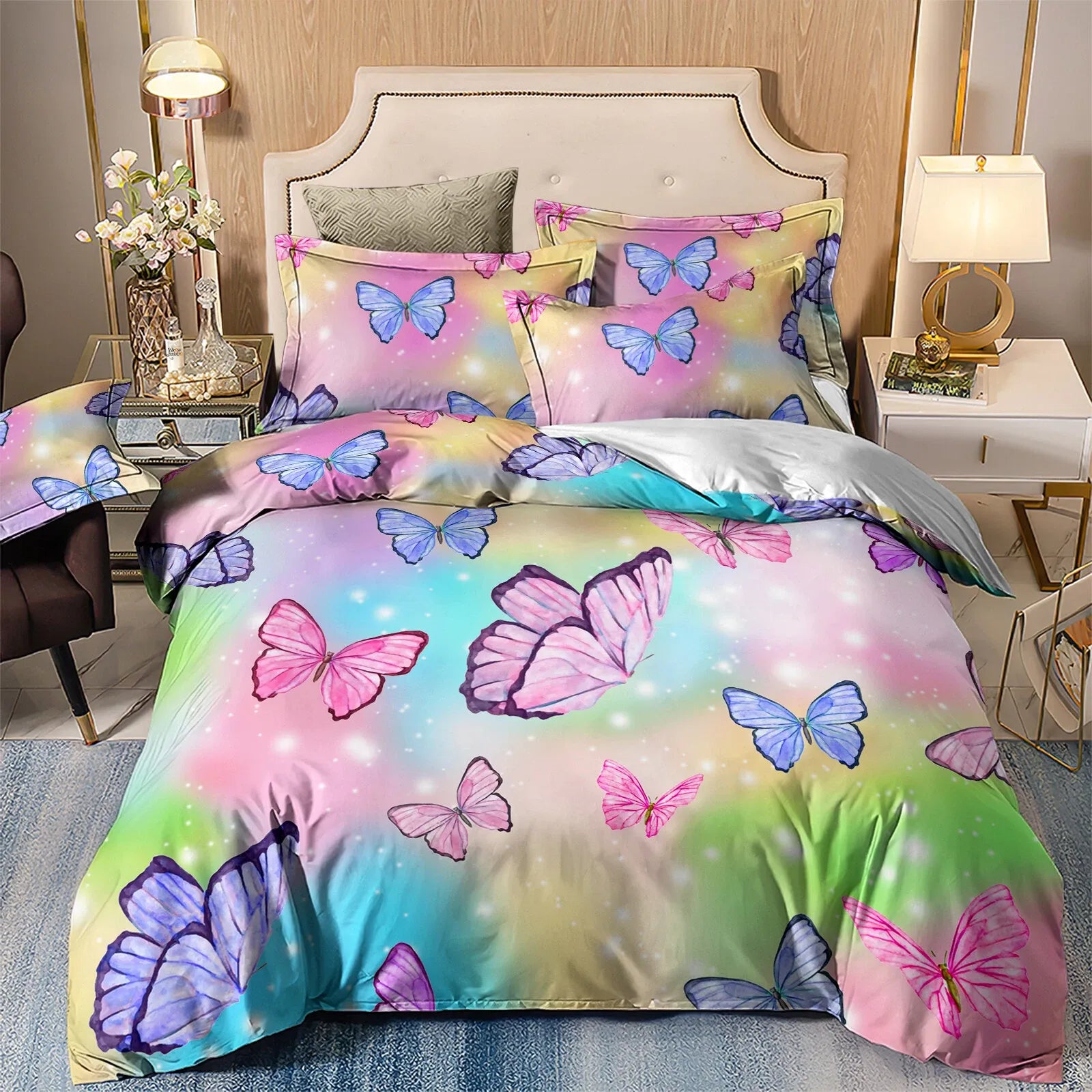 Butterfly Bellagio Leaf Quilt / Doona / Duvet Cover set