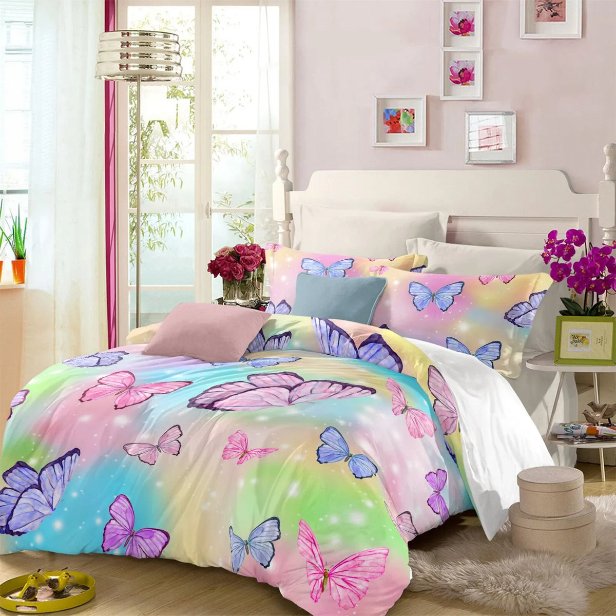 Butterfly Bellagio Leaf Quilt / Doona / Duvet Cover set