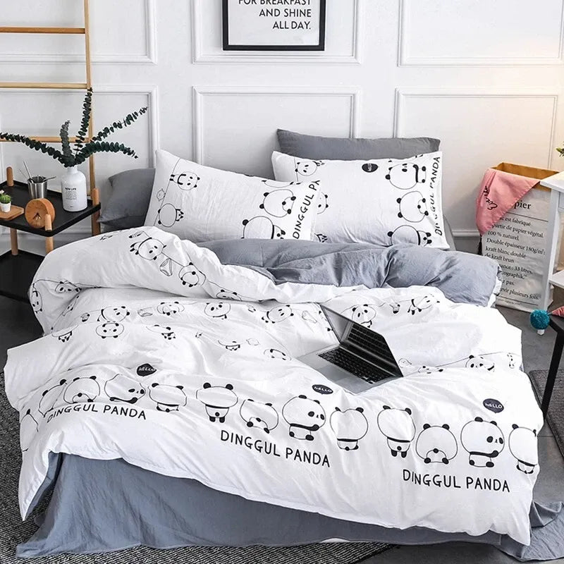 Stripe Isadora Dahlia Quilt / Doona / Duvet Cover set