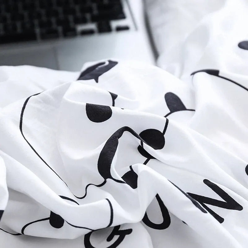 Stripe Isadora Dahlia Quilt / Doona / Duvet Cover set